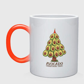 Кружка хамелеон с принтом Avocado Christmas Tree в Санкт-Петербурге, керамика | меняет цвет при нагревании, емкость 330 мл | Тематика изображения на принте: claus | cute | nature | new year | santa | tree | авокадо | адвокадо | дед мороз | дед отмороз | ёлка | ель | из авокадо | колпак | косточка | милота | милые авокадо | новый год | прикол | природа | рождественское дерево