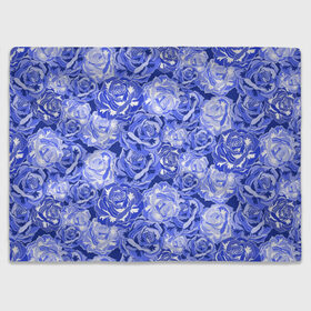 Плед 3D с принтом Голубые и синие розы в Санкт-Петербурге, 100% полиэстер | закругленные углы, все края обработаны. Ткань не мнется и не растягивается | blue | flora | floral | flower | flowers | romantic | rose | roses | violet | букет роз | букет цветов | бутон | бутоны | день женщин | для девушек | для женщин | женский день | праздник | роза | романтика | садовая роза | флора