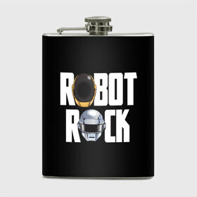 Фляга с принтом Robot Rock в Санкт-Петербурге, металлический корпус | емкость 0,22 л, размер 125 х 94 мм. Виниловая наклейка запечатывается полностью | cyberpunk | daft | daftpunk | electronic | get | guy | guy manuel | human | lucky | music | punk | robot | rock | thomas | дафт | дафтпанк | киберпанк | музыка | ню диско | панк | робот | рок | техно | томас | электро | электроник рок