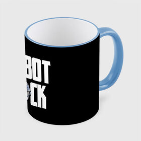 Кружка с принтом Robot Rock в Санкт-Петербурге, керамика | ёмкость 330 мл | cyberpunk | daft | daftpunk | electronic | get | guy | guy manuel | human | lucky | music | punk | robot | rock | thomas | дафт | дафтпанк | киберпанк | музыка | ню диско | панк | робот | рок | техно | томас | электро | электроник рок
