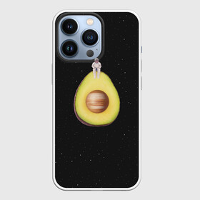 Чехол для iPhone 13 Pro с принтом Космокадо в Санкт-Петербурге,  |  | avocado | drift | drifting | fruits | galaxy | milky | moon | planet | plant | ship | space | spaceship | star | suit | to | way | авокадо | галактика | звезда | корабль | космический | космонавт | космос | луна | млечный | планета | путь | растение | ска