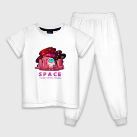 Детская пижама хлопок с принтом Космонавт найди свою звезду в Санкт-Петербурге, 100% хлопок |  брюки и футболка прямого кроя, без карманов, на брюках мягкая резинка на поясе и по низу штанин
 | t shirt with astronaut | космонавт | найди свою звезду | покупка одежды с дизайном космонавта | покупка футболки с дизайном космонавта | покупка футболки с фантастическим дизайном
