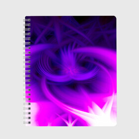 Тетрадь с принтом Among The Voids в Санкт-Петербурге, 100% бумага | 48 листов, плотность листов — 60 г/м2, плотность картонной обложки — 250 г/м2. Листы скреплены сбоку удобной пружинной спиралью. Уголки страниц и обложки скругленные. Цвет линий — светло-серый
 | abstraction | among | among the voids | art | custom | gamer | kiber | player | purple abstraction | relax | void | абстракция | броская | игрок | нестандартный | стиль | фиолетовая абстракция