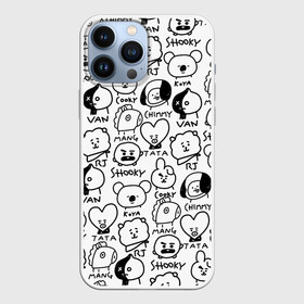 Чехол для iPhone 13 Pro Max с принтом BTS | BT21 в Санкт-Петербурге,  |  | army | bangtan boys | bt21 | bts | bts stickers | chimmy | cooky | k pop | koya | mang | monster | rap monster | rapmon | rj | rm | shooky | tata | van | бтс | ви | джей хоуп | джонгук | кейпоп | реп монстр | стикеры bts | сюга | чимин | чин