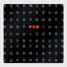 Магнитный плакат 3Х3 с принтом Любовь, смерть и роботы в Санкт-Петербурге, Полимерный материал с магнитным слоем | 9 деталей размером 9*9 см | Тематика изображения на принте: love death and robots | иконка | кибер | логотип | любовь | мультик | нетфликс | подарок | робот | сериал | символ | черный