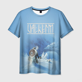 Мужская футболка 3D с принтом Valheim в Санкт-Петербурге, 100% полиэфир | прямой крой, круглый вырез горловины, длина до линии бедер | drakkar | valhalla | valheim | viking | vikings | валхэйм | вальгала | вальхала | вальхейм | викинг | викинги | драккар