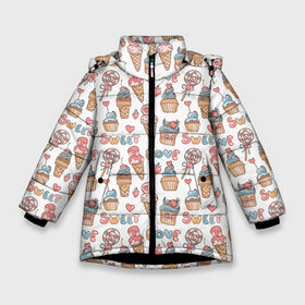 Зимняя куртка для девочек 3D с принтом LOVE SWEET monogram в Санкт-Петербурге, ткань верха — 100% полиэстер; подклад — 100% полиэстер, утеплитель — 100% полиэстер. | длина ниже бедра, удлиненная спинка, воротник стойка и отстегивающийся капюшон. Есть боковые карманы с листочкой на кнопках, утяжки по низу изделия и внутренний карман на молнии. 

Предусмотрены светоотражающий принт на спинке, радужный светоотражающий элемент на пуллере молнии и на резинке для утяжки. | fashion | fire | game | hip hop | rap | street style | top | игра | мода | огонь | подарок | рэп | топ | уличный стиль | хип хоп