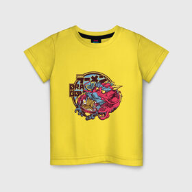 Детская футболка хлопок с принтом Dragon Ramen Anime Style в Санкт-Петербурге, 100% хлопок | круглый вырез горловины, полуприлегающий силуэт, длина до линии бедер | bowl | china | fashion | japan | japanese | kanji | korea | manga | old | sapporo | tokyo | аниме | дракон | иероглифы | кандзи | китай | китайский дракон | корея | лапша | манга | миска | мифология | мудрость | рамен | рамэн | саппоро | старик