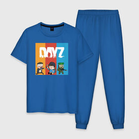 Мужская пижама хлопок с принтом DayZ | ДэйЗи в Санкт-Петербурге, 100% хлопок | брюки и футболка прямого кроя, без карманов, на брюках мягкая резинка на поясе и по низу штанин
 | Тематика изображения на принте: day z | dayz | zombie | дэй зи | дэй зэд | дэйзи | зомби