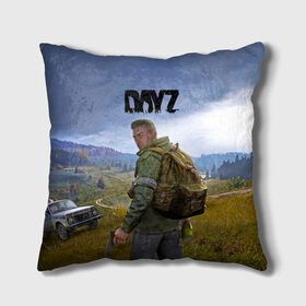 Подушка 3D с принтом DayZ | ДэйЗи в Санкт-Петербурге, наволочка – 100% полиэстер, наполнитель – холлофайбер (легкий наполнитель, не вызывает аллергию). | состоит из подушки и наволочки. Наволочка на молнии, легко снимается для стирки | day z | dayz | zombie | дэй зи | дэй зэд | дэйзи | зомби