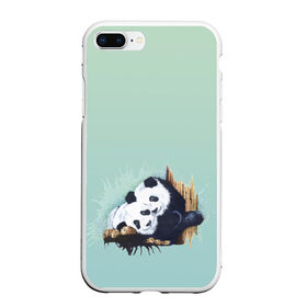 Чехол для iPhone 7Plus/8 Plus матовый с принтом акварельные панды в Санкт-Петербурге, Силикон | Область печати: задняя сторона чехла, без боковых панелей | акварель | двое | животные | звери | мило | мишки | обнимашки | панды | пара | природа | рисунок
