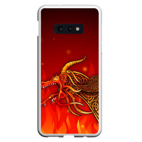 Чехол для Samsung S10E с принтом DRAGON LORE в Санкт-Петербурге, Силикон | Область печати: задняя сторона чехла, без боковых панелей | counter strike | counter strike offensive | cs go | dragon lore | global offensive | skins | драгон лор | драгон лор. | контр страйк | контра | скин