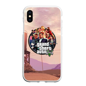 Чехол для iPhone XS Max матовый с принтом Grand Theft Auto 5 персонажи в Санкт-Петербурге, Силикон | Область печати: задняя сторона чехла, без боковых панелей | Тематика изображения на принте: 4 | 5 | five | games | grand theft auto | gta | gta v | los santos | online | rockstar | san andreas | великое авто воровство | гта | гташка | игры | логотип | лос сантос | майкл | мафия | ограбление | онлайн | пеф | рокстар | самп | сан андреас 