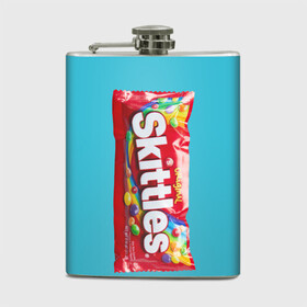 Фляга с принтом Skittles original в Санкт-Петербурге, металлический корпус | емкость 0,22 л, размер 125 х 94 мм. Виниловая наклейка запечатывается полностью | original | skitls | skittles | оригинальные | ориджнл | скитлс | упаковка