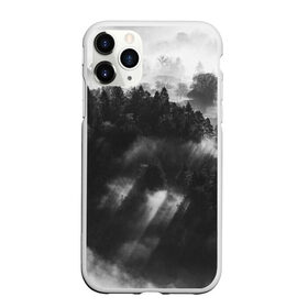 Чехол для iPhone 11 Pro матовый с принтом Туман в лесу в Санкт-Петербурге, Силикон |  | tegunvteg | деревья | лес | листья | природа | темный лес | туман