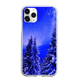 Чехол для iPhone 11 Pro Max матовый с принтом Зимний лес в Санкт-Петербурге, Силикон |  | tegunvteg | деревья | зима | зимний лес | лес | листья | мороз | природа | снег | темный лес