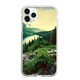 Чехол для iPhone 11 Pro матовый с принтом Красивый лес в Санкт-Петербурге, Силикон |  | tegunvteg | горы | деревья | красивый лес | лес | листья | природа | река | темный лес