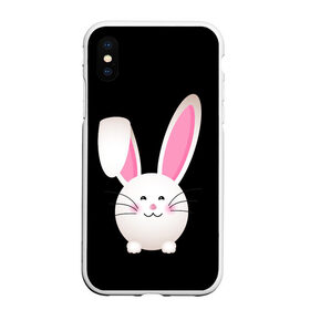 Чехол для iPhone XS Max матовый с принтом УШАСТИК в Санкт-Петербурге, Силикон | Область печати: задняя сторона чехла, без боковых панелей | bunny | cartoon | hare | rabbit | зайка | заяц | кролик | мультик | уши