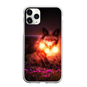 Чехол для iPhone 11 Pro матовый с принтом Лисица с фонариками в Санкт-Петербурге, Силикон |  | Тематика изображения на принте: fox | foxy | животное | звери | лиса | лисенок | лисичка | милая | рыжая | фокс