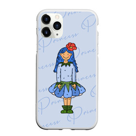 Чехол для iPhone 11 Pro матовый с принтом  Принцесса Ежевичка  в Санкт-Петербурге, Силикон |  | princess | девочка | девочка с синими волосами