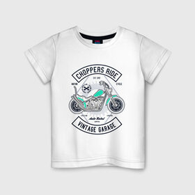 Детская футболка хлопок с принтом вертолеты ездят в Санкт-Петербурге, 100% хлопок | круглый вырез горловины, полуприлегающий силуэт, длина до линии бедер | motorcycle | racer | ride | гонщик | ездят | мотоцикл