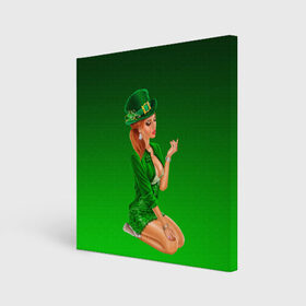 Холст квадратный с принтом девушка лепрекон в зеленом в Санкт-Петербурге, 100% ПВХ |  | 17 марта | девушка | день святого патрика | зеленый | зеленый костюм | ирландия | клевер | кружка | лепрекон | модель | монеты | рисунок | традиции | эль