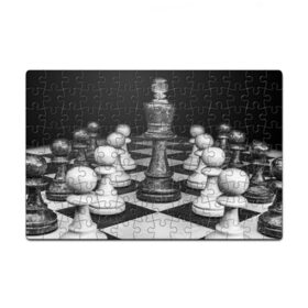 Пазл магнитный 126 элементов с принтом Шахматы в Санкт-Петербурге, полимерный материал с магнитным слоем | 126 деталей, размер изделия —  180*270 мм | доска | игра | игровая | игры | короли | король | логика | настольная | настольные | пешка | пешки | спорт | туча | шахматный | шахматы