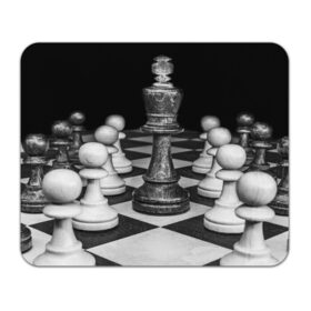Коврик для мышки прямоугольный с принтом Шахматы в Санкт-Петербурге, натуральный каучук | размер 230 х 185 мм; запечатка лицевой стороны | Тематика изображения на принте: доска | игра | игровая | игры | короли | король | логика | настольная | настольные | пешка | пешки | спорт | туча | шахматный | шахматы