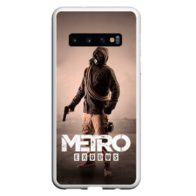 Чехол для Samsung Galaxy S10 с принтом Metro Exodus в Санкт-Петербурге, Силикон | Область печати: задняя сторона чехла, без боковых панелей | Тематика изображения на принте: 2033 | exodus | metro | metro 2033 | metro exodus | stalker | апокалипсис | диггер | дигеры | метро | разрушка | эпидемия