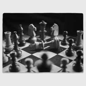 Плед 3D с принтом Шахматы в Санкт-Петербурге, 100% полиэстер | закругленные углы, все края обработаны. Ткань не мнется и не растягивается | доска | игра | игровая | игры | конь | короли | король | ладья | логика | настольная | настольные | пешка | пешки | спорт | туча | ферзь | шахматный | шахматы