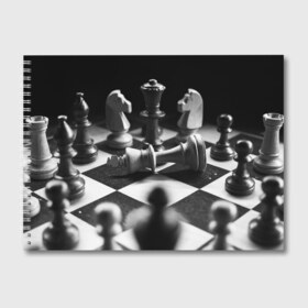 Альбом для рисования с принтом Шахматы в Санкт-Петербурге, 100% бумага
 | матовая бумага, плотность 200 мг. | Тематика изображения на принте: доска | игра | игровая | игры | конь | короли | король | ладья | логика | настольная | настольные | пешка | пешки | спорт | туча | ферзь | шахматный | шахматы
