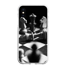 Чехол для iPhone XS Max матовый с принтом Шахматы в Санкт-Петербурге, Силикон | Область печати: задняя сторона чехла, без боковых панелей | доска | игра | игровая | игры | конь | короли | король | ладья | логика | настольная | настольные | пешка | пешки | спорт | туча | ферзь | шахматный | шахматы