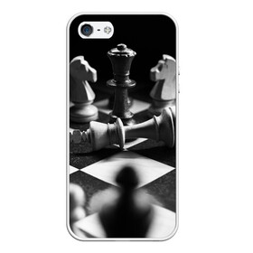 Чехол для iPhone 5/5S матовый с принтом Шахматы в Санкт-Петербурге, Силикон | Область печати: задняя сторона чехла, без боковых панелей | доска | игра | игровая | игры | конь | короли | король | ладья | логика | настольная | настольные | пешка | пешки | спорт | туча | ферзь | шахматный | шахматы