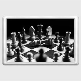 Магнит 45*70 с принтом Шахматы в Санкт-Петербурге, Пластик | Размер: 78*52 мм; Размер печати: 70*45 | Тематика изображения на принте: доска | игра | игровая | игры | конь | короли | король | ладья | логика | настольная | настольные | пешка | пешки | спорт | туча | ферзь | шахматный | шахматы