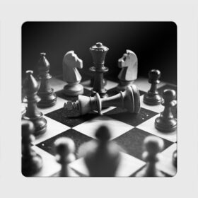 Магнит виниловый Квадрат с принтом Шахматы в Санкт-Петербурге, полимерный материал с магнитным слоем | размер 9*9 см, закругленные углы | Тематика изображения на принте: доска | игра | игровая | игры | конь | короли | король | ладья | логика | настольная | настольные | пешка | пешки | спорт | туча | ферзь | шахматный | шахматы
