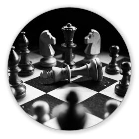 Коврик для мышки круглый с принтом Шахматы в Санкт-Петербурге, резина и полиэстер | круглая форма, изображение наносится на всю лицевую часть | доска | игра | игровая | игры | конь | короли | король | ладья | логика | настольная | настольные | пешка | пешки | спорт | туча | ферзь | шахматный | шахматы