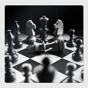 Магнитный плакат 3Х3 с принтом Шахматы в Санкт-Петербурге, Полимерный материал с магнитным слоем | 9 деталей размером 9*9 см | доска | игра | игровая | игры | конь | короли | король | ладья | логика | настольная | настольные | пешка | пешки | спорт | туча | ферзь | шахматный | шахматы
