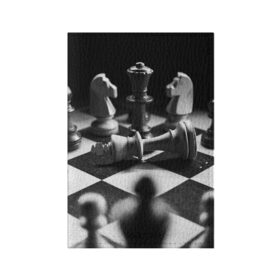 Обложка для паспорта матовая кожа с принтом Шахматы в Санкт-Петербурге, натуральная матовая кожа | размер 19,3 х 13,7 см; прозрачные пластиковые крепления | доска | игра | игровая | игры | конь | короли | король | ладья | логика | настольная | настольные | пешка | пешки | спорт | туча | ферзь | шахматный | шахматы