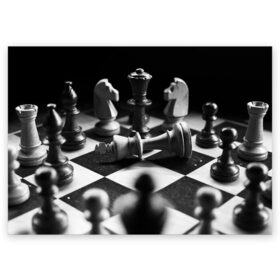 Поздравительная открытка с принтом Шахматы в Санкт-Петербурге, 100% бумага | плотность бумаги 280 г/м2, матовая, на обратной стороне линовка и место для марки
 | доска | игра | игровая | игры | конь | короли | король | ладья | логика | настольная | настольные | пешка | пешки | спорт | туча | ферзь | шахматный | шахматы