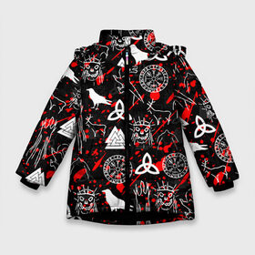 Зимняя куртка для девочек 3D с принтом VALHEIM РУНЫ в Санкт-Петербурге, ткань верха — 100% полиэстер; подклад — 100% полиэстер, утеплитель — 100% полиэстер. | длина ниже бедра, удлиненная спинка, воротник стойка и отстегивающийся капюшон. Есть боковые карманы с листочкой на кнопках, утяжки по низу изделия и внутренний карман на молнии. 

Предусмотрены светоотражающий принт на спинке, радужный светоотражающий элемент на пуллере молнии и на резинке для утяжки. | coffee stain | valheim | vikings | вальхайм | вальхеим | вальхейм. | викинги | выживание | гарпун бездны | мечи