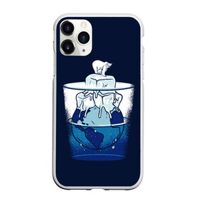 Чехол для iPhone 11 Pro матовый с принтом Polar Ice Bear в Санкт-Петербурге, Силикон |  | north pole | planet | water | антарктида | антарктика | арктика | белый медведь | в стакане | вода | земля | кубики льда | лед | льдина | льдинка | медведица | медвежонок | на льдине | наполовину полон | планета