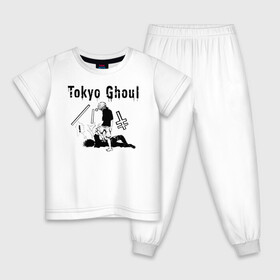 Детская пижама хлопок с принтом Канеки Кен наступает в Санкт-Петербурге, 100% хлопок |  брюки и футболка прямого кроя, без карманов, на брюках мягкая резинка на поясе и по низу штанин
 | anime | kaneki ken | tokyo ghoul | tokyo ghoul: re | аниме | анимэ | гули | джузо сузуя | канеки кен | кузен йошимура | наки | нишики нишио | ре | ренджи йомо | ризе камиширо | токийский гуль | тоука киришима | ута