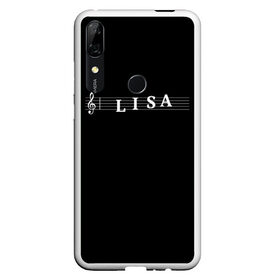 Чехол для Honor P Smart Z с принтом Lisa в Санкт-Петербурге, Силикон | Область печати: задняя сторона чехла, без боковых панелей | clef | instrument | lisa | music | musical | name | notation | note | notes | tablature | treble | грамота | елизавета | имя | инструмент | ключ | лиза | музыка | музыкальный | нота | нотная | ноты | скрипичный | табулатура