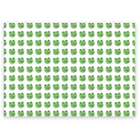 Поздравительная открытка с принтом лягушки в Санкт-Петербурге, 100% бумага | плотность бумаги 280 г/м2, матовая, на обратной стороне линовка и место для марки
 | животные | лягушка | милота | природа