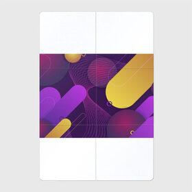 Магнитный плакат 2Х3 с принтом ГЕОМЕТРИЧЕСКИЕ ЛИНИИ в Санкт-Петербурге, Полимерный материал с магнитным слоем | 6 деталей размером 9*9 см | 3d | 3д | геометрические линии | геометрия | желтый | круги | линия | оранжевый | пурпурный | розовый | синий | фиолетовый