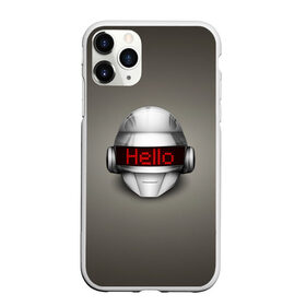 Чехол для iPhone 11 Pro Max матовый с принтом Daft Punk Hello в Санкт-Петербурге, Силикон |  | Тематика изображения на принте: ги мануэль де омем кристо | ню диско | синти поп | техно | тома бангальтер | фанк | французский хаус | электроник рок