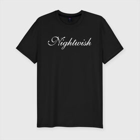 Мужская футболка хлопок Slim с принтом Nightwish Logo / Найтвиш (Z) в Санкт-Петербурге, 92% хлопок, 8% лайкра | приталенный силуэт, круглый вырез ворота, длина до линии бедра, короткий рукав | Тематика изображения на принте: music | night wish | nightwish | nuclear blast | rock | spinefarm | лого | музыка | найт виш | найтвиш | рок | симфоник метал | тарья турунен | флор янсен