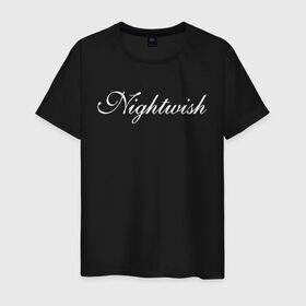 Мужская футболка хлопок с принтом Nightwish Logo / Найтвиш (Z) в Санкт-Петербурге, 100% хлопок | прямой крой, круглый вырез горловины, длина до линии бедер, слегка спущенное плечо. | music | night wish | nightwish | nuclear blast | rock | spinefarm | лого | музыка | найт виш | найтвиш | рок | симфоник метал | тарья турунен | флор янсен