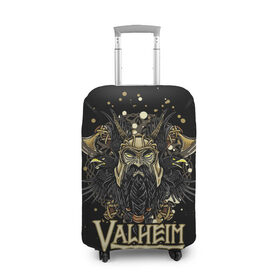 Чехол для чемодана 3D с принтом Valheim в Санкт-Петербурге, 86% полиэфир, 14% спандекс | двустороннее нанесение принта, прорези для ручек и колес | valheim | viking | валхейм | викинги | игры