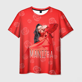 Мужская футболка 3D с принтом Манижа Manizha в Санкт-Петербурге, 100% полиэфир | прямой крой, круглый вырез горловины, длина до линии бедер | manizha | далеровна | душанбе | евровидение | евровидение 2021 | манижа | певица | таджикистан | хамраева